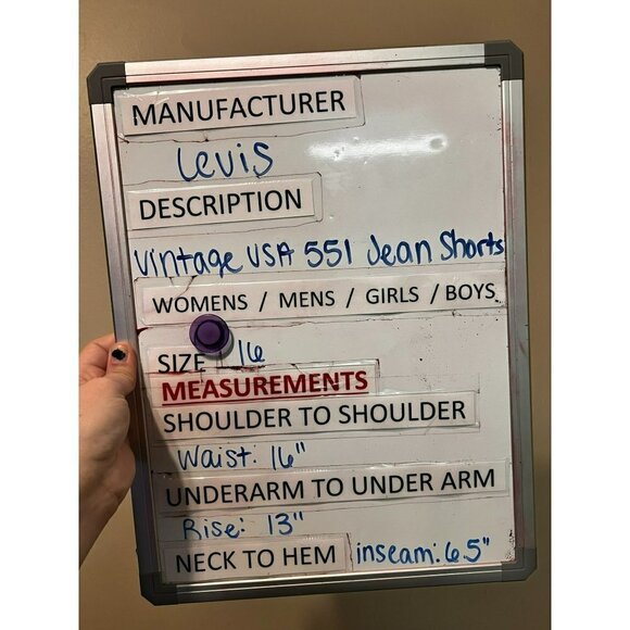 Women's Levi's Vintage USA 551 Jean Shorts Size 16 [EXCELLENT] - Picture 3 of 3